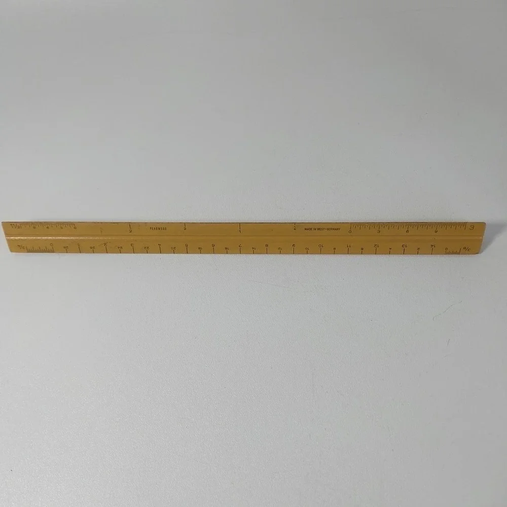 VINTAGE‎ TRIANGLE 3 SIDED RULER GRAMERCY GENUINE BOXWOOD MADE IN GERMANY